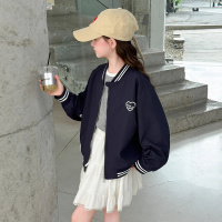 女童外套春秋新款儿童秋季韩版宽松上衣中大童休闲秋装棒球服