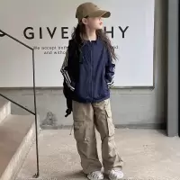 女童外套春秋款秋装新款运动休闲女大童儿童秋季洋气夹克上衣