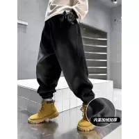 男童加绒牛仔裤新款秋装儿童秋冬款裤子男孩酷帅加厚长裤洋气