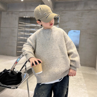 男童毛衣新款秋冬款冬季加厚儿童中大童冬装套头洋气针织衫潮