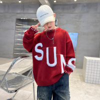 男童毛衣新款秋冬款洋气冬季针织衫大儿童冬装套头加厚上衣潮