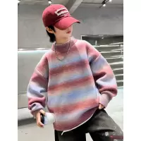 男童毛衣秋冬装新款中大儿童条纹针织衫冬季加厚炸街打底线衣