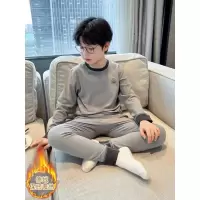 男童秋衣秋裤套装新款德绒保暖衣中大儿童秋冬款男孩内衣