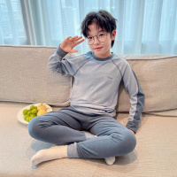 男童秋衣秋裤套装新款德绒春秋冬款保暖中大儿童男孩内衣