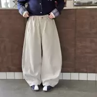 女童裤子春秋季新款洋气中大童直筒阔腿裤儿童秋装韩版弯刀裤