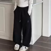 女童裤子春秋款新款卫裤女大童秋装休闲运动裤儿童女孩阔腿裤