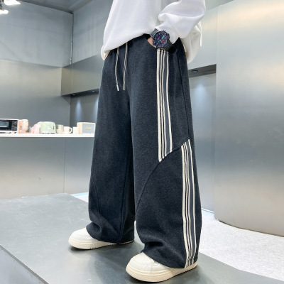 男童裤子春秋款新款男孩初中生12卫裤15岁大童秋季宽松运动裤