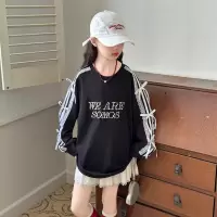 女童秋装卫衣春秋款新款儿童甜美韩系上衣女孩大童长袖打底衫