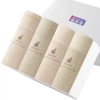 10A彩棉女士内裤 无印染原棉女士中腰内裤 全棉裆女内裤盒装