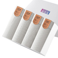 A类零染棉男士内裤 男士原棉平角裤 无痕透气棉质男内裤盒装4条