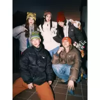 年冬季新款短款棉服女腊肠狗魔术贴棉衣时尚情侣款休闲外套潮