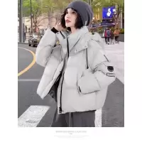 年新款时尚休闲运动百搭短款高级感棉服休闲网红加厚连帽棉衣