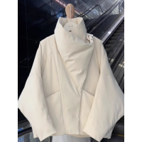 短款大翻领棉服女冬季年新款高级感小众宽松保暖面包服外套