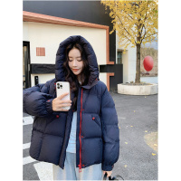 韩范加厚泡芙羽绒棉服女年冬季新款宽松保暖时尚拉链连帽外套