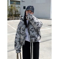 年新款棉服女冬短款宽松加厚小个子国风外套潮流时尚棉衣棉袄