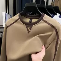 360克加厚保暖纯棉卫衣男秋季新款时尚休闲打底长袖T恤男