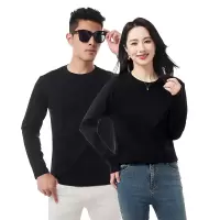 三防液氨长袖T恤男女同款秋季新款纯棉圆领透气百搭男士卫衣