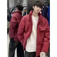 年冬季新款立领棉服男女同款美式潮流情侣短款时尚宽松外套女