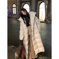 年新款冬季立领棉服女时尚宽松小个子中长款加厚保暖棉衣外套