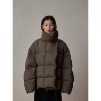 年新款冬季立领棉服女时尚小个子短款宽松设计感加厚保暖外套