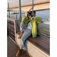 韩版轻亚风加厚棉服年新款情侣洋气百搭INS可拆卸男女同款