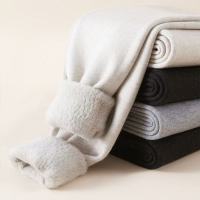 内加水貂绒羊毛裤男女款冬季高弹加绒加厚发热打底修身保暖裤