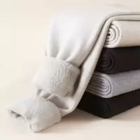 内加水貂绒羊毛裤男女款冬季高弹加绒加厚发热打底修身保暖裤