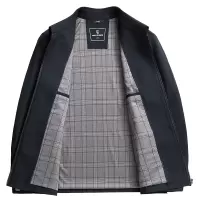 厂家夹克男春秋季新款中年爸爸商务休闲翻领拉链男士外套