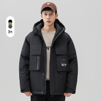 冬季男士羽绒服新款加厚户外连帽宽松休闲90白鸭绒潮牌情侣款外套