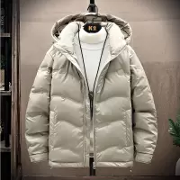 男装白鸭绒羽绒服冬季潮流加厚保暖宽松百搭男士青年冬装连帽外套