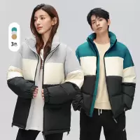 羽绒服男冬季90%白鸭绒情侣男女同款时尚立领百搭面包服外套