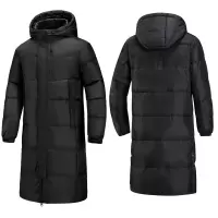羽绒服男冬季中长款宽松舒适潮男女同款过膝连帽加厚保暖男士外套
