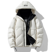 羽绒服男冬季新款防寒外套一衣两穿可拆卸袖保暖加厚马甲连帽男装