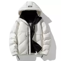 羽绒服男冬季新款防寒外套一衣两穿可拆卸袖保暖加厚马甲连帽男装