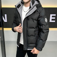 羽绒服男士冬季新款防寒保暖面包服休闲白鸭绒潮流青年连帽外套男