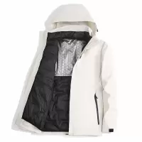 男装冲锋衣羽绒服男女冬季加厚保暖石墨烯加热内里登山服男士外套