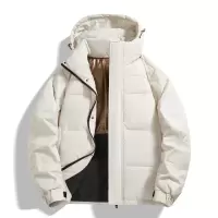 男装新款羽绒服公版石墨烯黑金保暖潮流时尚连帽纯色青年羽绒服男