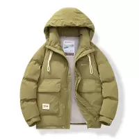 羽绒服男士冬季美式潮牌连帽加厚保暖面包服男士百搭青年羽绒外套