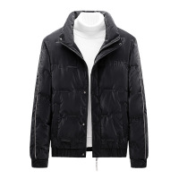 羽绒服男士新款冬季宽松潮流帅气白鸭绒男士立领潮牌简约男装外套