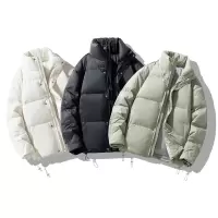 羽绒服男女情侣新款冬季立领保暖加厚宽松潮牌面包服青年男士外套