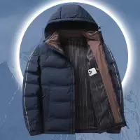 羽绒服男秋冬季新款防风加厚保暖连帽外套青年冬装户外男装羽绒服