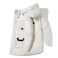 男装秋冬季白鸭绒羽绒服男士宽松百搭工装加厚保暖休闲潮流外套男