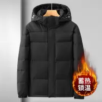 冬季新款羽绒服男情侣白鸭绒连帽潮牌面包服加厚保暖男士外套