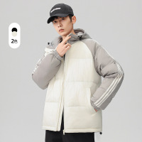 冬季潮牌情侣羽绒服连帽休闲时尚百搭加厚保暖宽松面包服男士外套