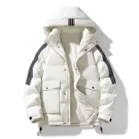 连帽羽绒服男士冬季新款户外加厚防寒保暖面包服潮流百搭宽松外套