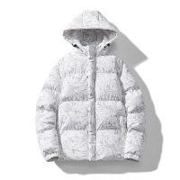 冬季男装加厚保暖棉衣宽松连帽面包服情侣潮牌时尚百搭面包服外套