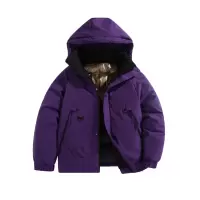 冬季男装新款棉衣男石墨烯内里发热保暖加厚连帽棉服潮流休闲外套