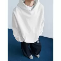 卫衣男美式潮牌连帽卫衣男春秋季新款宽松纯色帽衫情侣款多色外套