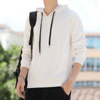 春秋季新款男装韩版潮流时尚百搭卫衣男青少年休闲连帽上衣男外套