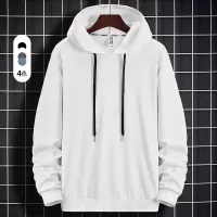 春秋季男装美式连帽卫衣青少年宽松外套休闲百搭上衣潮流男士长袖
